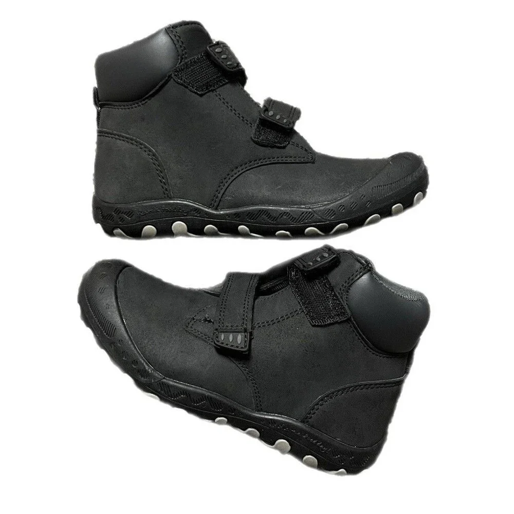 Mishansha Kids Hiking Boots Black Outdoor Trail Size 32 (1 Little Kids) Non Slip